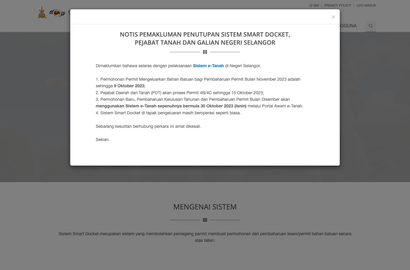 Smart Docket — Selangor Land & Mines screenshot